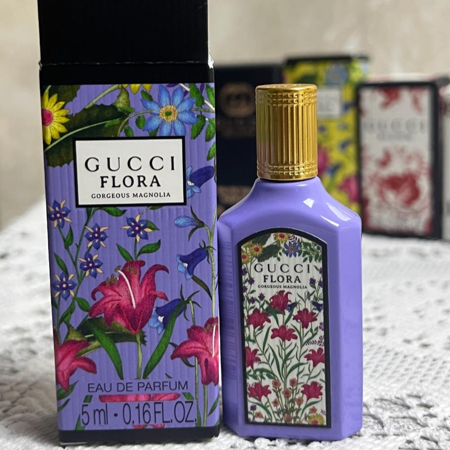 Gucci Flora Gorgeous Magnolia Eau de Parfum Mini Splash 0.16 oz / 5ml – New in Box – Authentic Women's Perfume