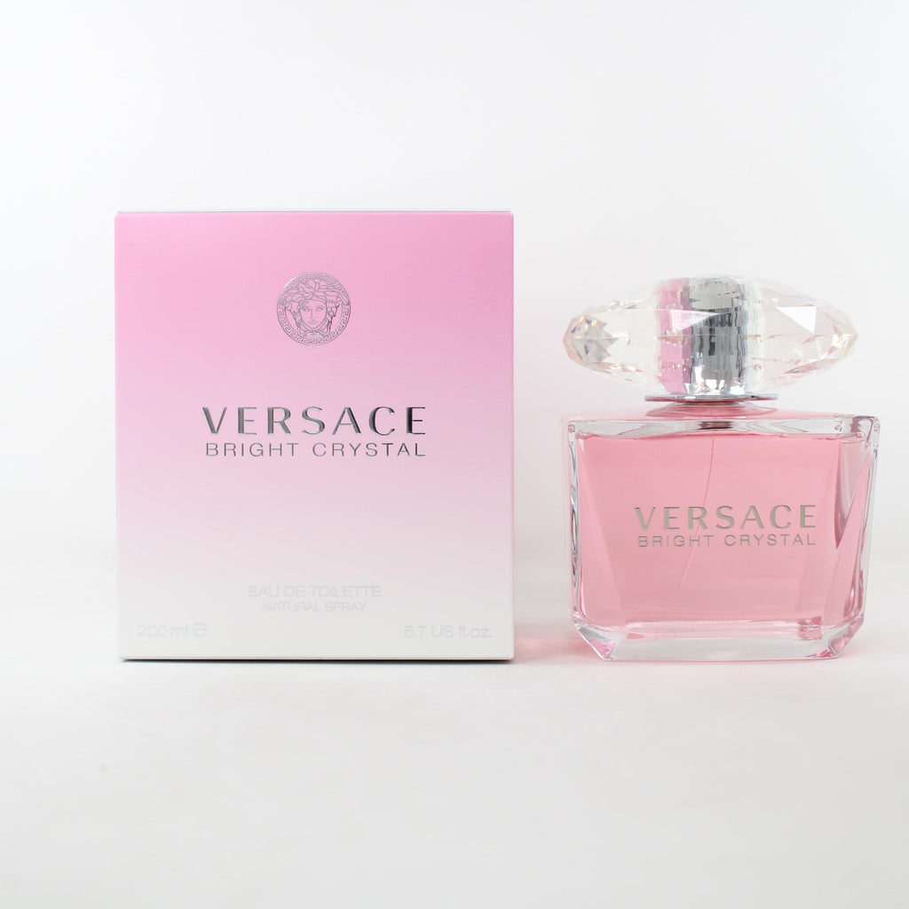 Versace Bright Crystal Eau de Toilette for Women 6.7 oz / 200ml Spray – Brand New Sealed Box – Authentic Designer Perfume