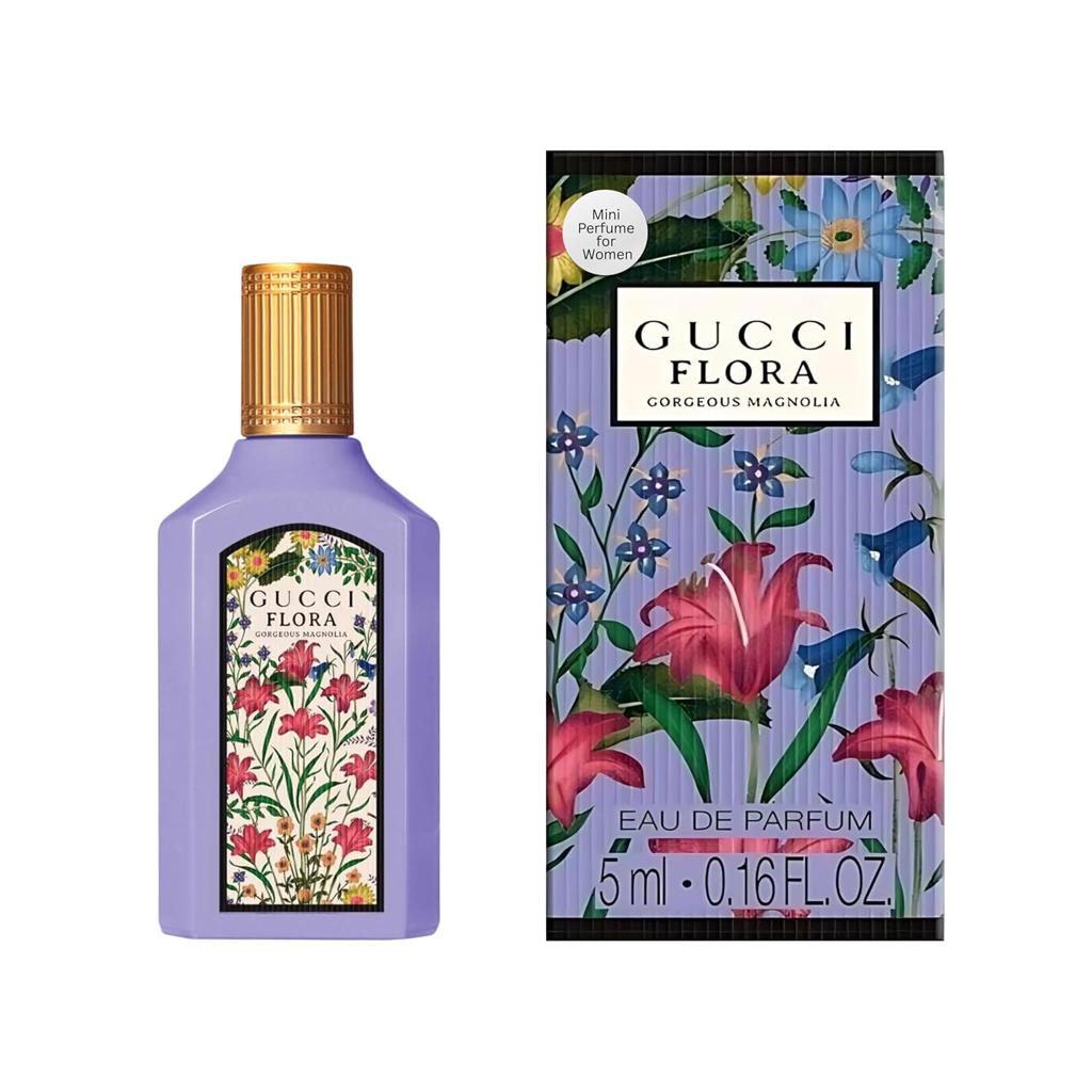Gucci Flora Gorgeous Magnolia Eau de Parfum Mini Splash 0.16 oz / 5ml – New in Box – Authentic Women's Perfume