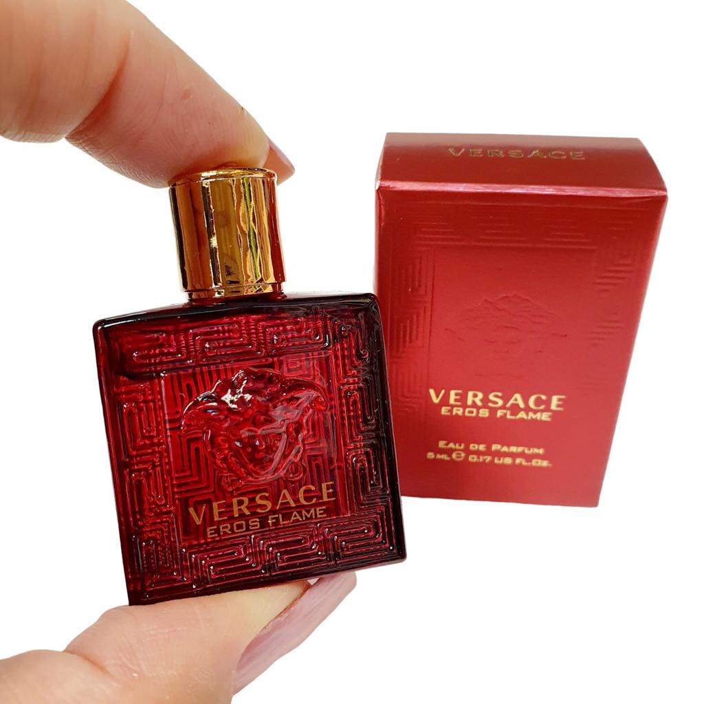 Versace Eros Flame Eau de Parfum Miniature Splash Bottle for Men 5ml / 0.17 oz – New Authentic Travel Size