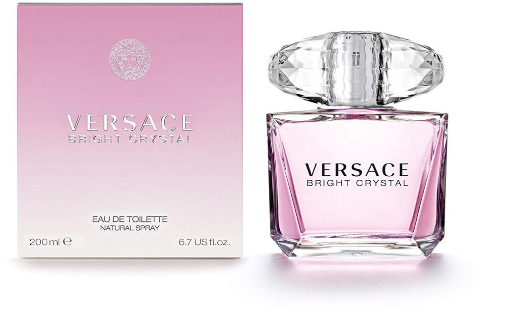 Versace Bright Crystal Eau de Toilette for Women 6.7 oz / 200ml Spray – Brand New Sealed Box – Authentic Designer Perfume